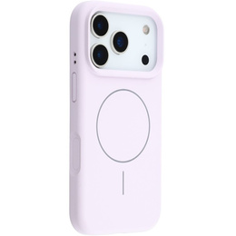Силиконовый чехол для iPhone 17 Pro Max, для MagSafe, противоударный, фиолетовый