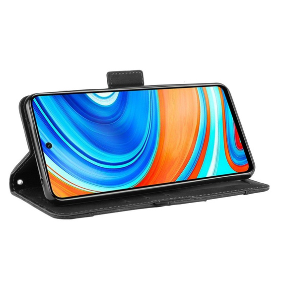 Футляр з клапаном для Xiaomi Redmi Note 9S/9 Pro/9 Pro Max, Card Slot, чорний