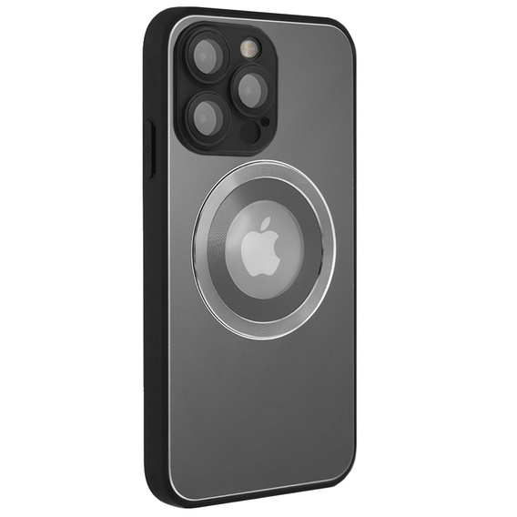 Чехол до MagSafe до iPhone 14 Pro, Hole for Apple Logo, серый