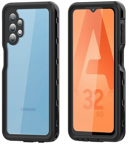 Водонепроникний чохол IP68 для Samsung Galaxy A32 5G, SHELLBOX, чорний