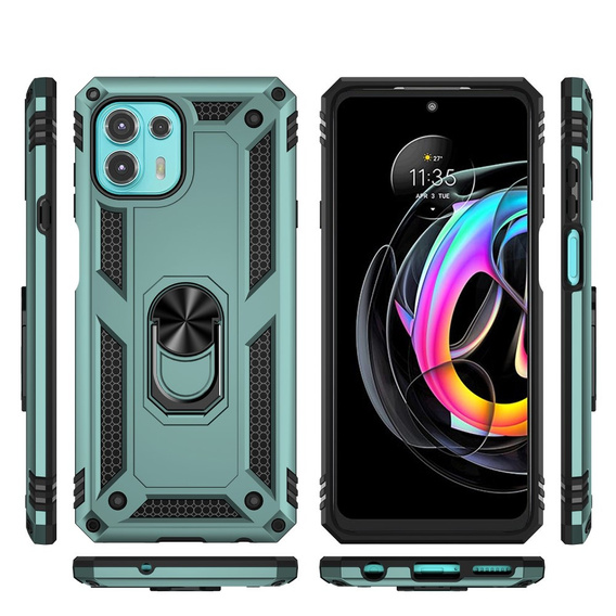 Броньований Чoхол до Motorola Edge 20 Lite, Nox Case Ring, зелений