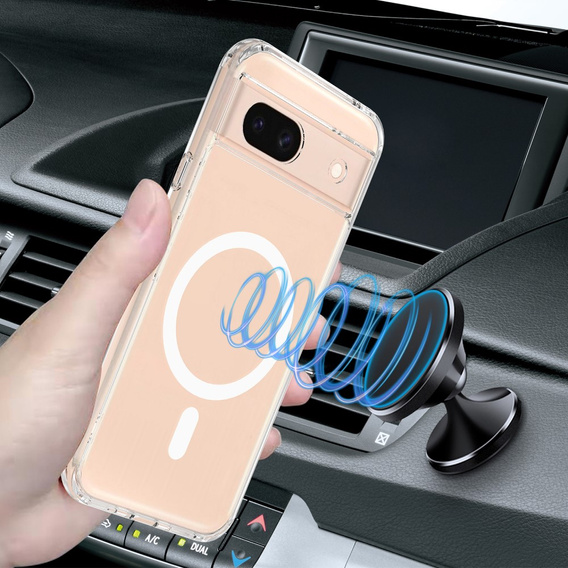 Чохол для Google Pixel 8A, Fusion Hybrid, для MagSafe, прозорий