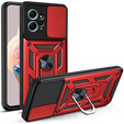 Чехол NOX Camera Slide Xiaomi Redmi Note 12 4G, CamShield Slide, красный
