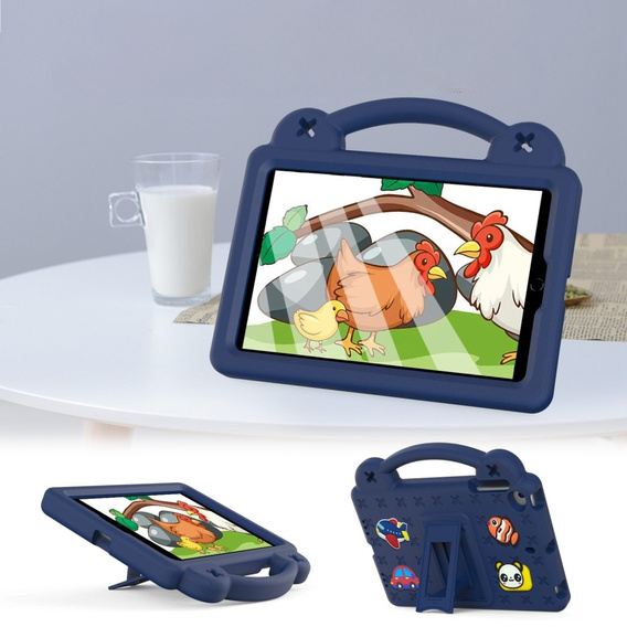 Дитячий чохол для планшета iPad mini 7.9" 2019/2015/2014/2013/2012 (5/4/3/2/1 gen.), Cute Patterns, з підставкою, темно-синій