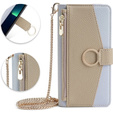 Флип-кейс для Samsung Galaxy A53 5G, Wallet Zipper Pocket, с зеркалом, синий