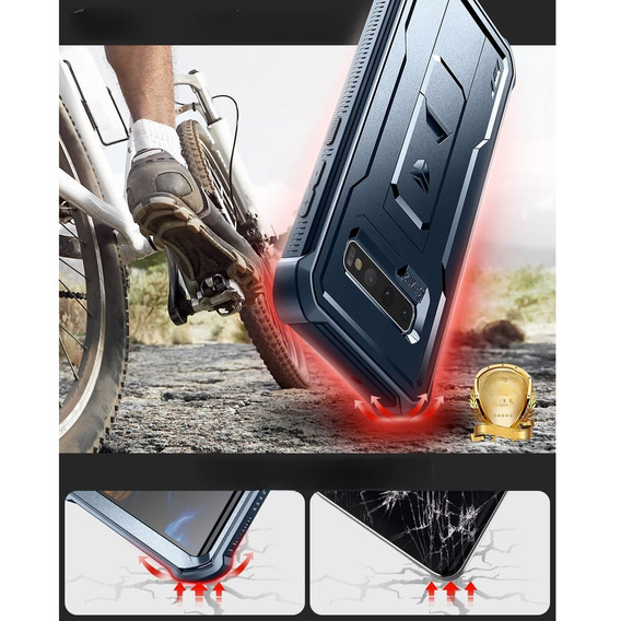 Броньований чохол для Samsung Galaxy S10, Dexnor Full Body, м'яти