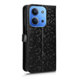 Чохол-фліп для Xiaomi Redmi 15C 4G/LTE, Wallet Rhombus, чорний