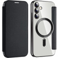 Откидной чехол для Samsung Galaxy S23 FE, RFID Wallet MagSafe CamShield, чёрный