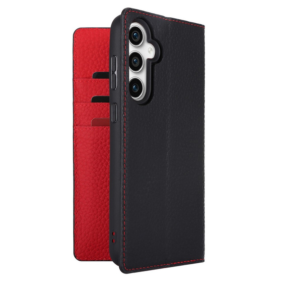 Чохол-книжка для Samsung Galaxy A25 5G, Litchi Skin Grain, чорний