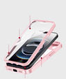 Чохол для iPhone 16E, Shockproof, зі склом, для MagSafe, рожевий