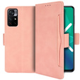 Футляр з клапаном для Xiaomi Poco M4 Pro 5G / Redmi Note 11S 5G, Card Slot, рожевий
