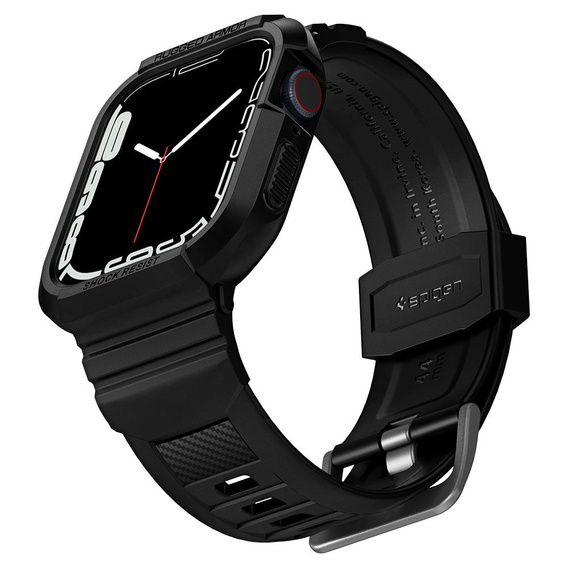 Чoхол ремінець SPIGEN до Apple Watch 4/5/6/7/SE 44/45mm, Rugged Armor Pro, Black