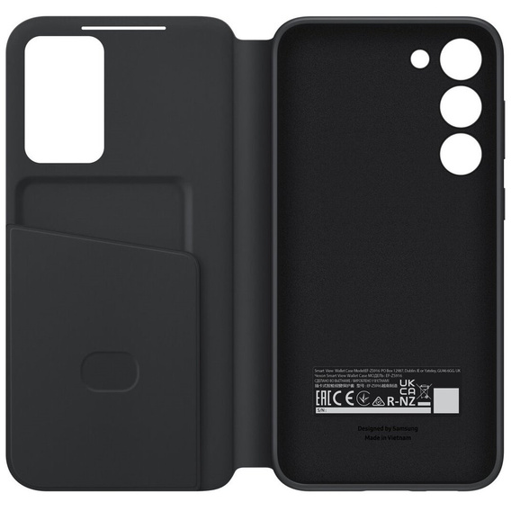 Оригінальний чохол Samsung для Galaxy S23+ Plus, S View Wallet Cover, Black