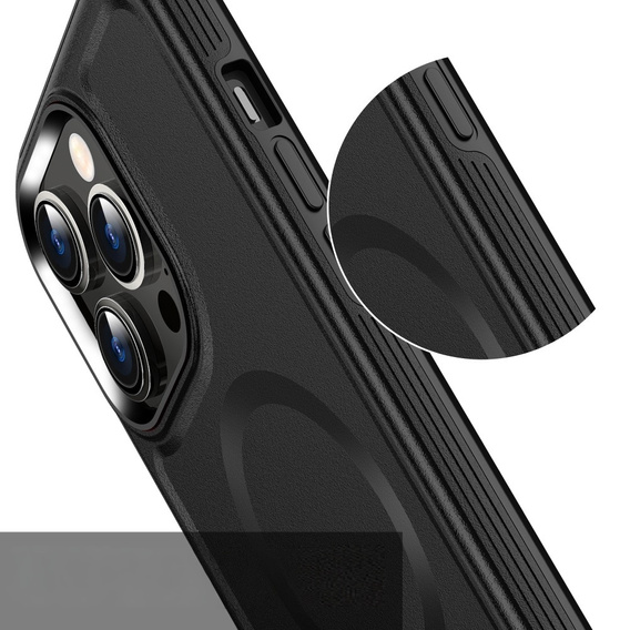 Чехол MagGuard для iPhone 15 Pro Max, MagSafe, черный
