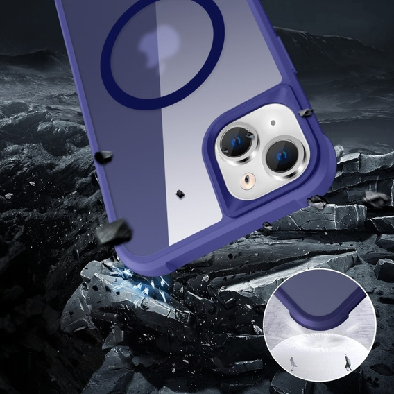 Магнітний чохол Magsafe для iPhone 15, м'яти