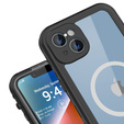 Водонепроницаемый чехол для iPhone 14, Redpepper, для MagSafe, чёрный