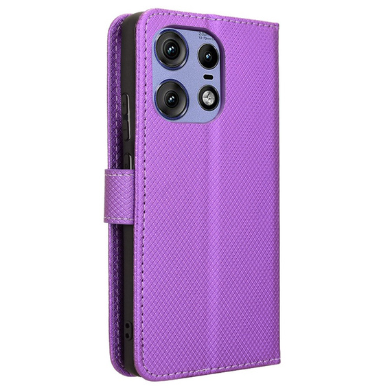 Чохол-книжка для Motorola Edge 50 Pro, Wallet Smart Magnet, фіолетовий