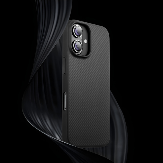 Чехол для iPhone 16, Aramid Fiber Cover, чёрный
