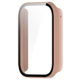 Чехол 2 в 1 + закаленное стекло для Xiaomi Smart Band 8 Pro, розовый