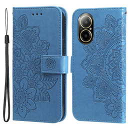 Откидной чехол для Realme C67, Mandala, синий
