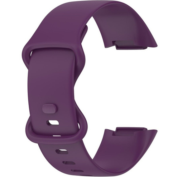Резиновый браслет Softband для  Fitbit Charge 5 - Dark Purple