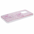 Чохол для Xiaomi Redmi 13C / Poco C65, Glitter Butterfly, рожевий