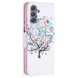 Чохол-книжка для Samsung Galaxy M34, Wallet, colorful tree, білий