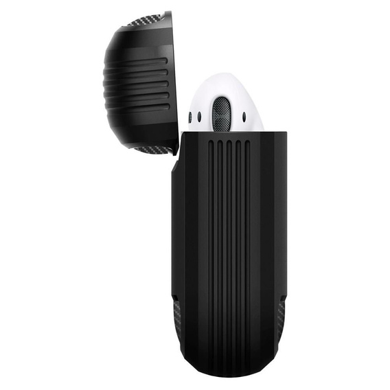 Чeхол до Airpods, SPIGEN, Rugged Armor, Matte Black