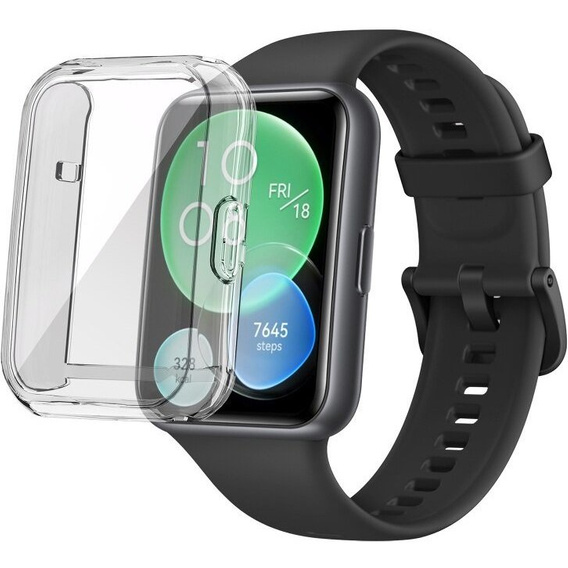 Чехол 2в1 с защитой экрана для часов Huawei Watch Fit 2, Transparent