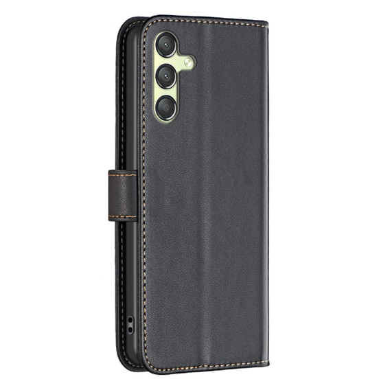 Чохол-книжка для Samsung Galaxy A25 5G, BINFEN Wallet, чорний + скло 9H