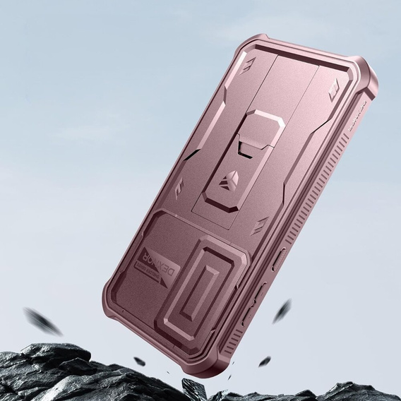 Бронированный чехол для Samsung Galaxy A55, Dexnor Full Body (Two Frames), розовый