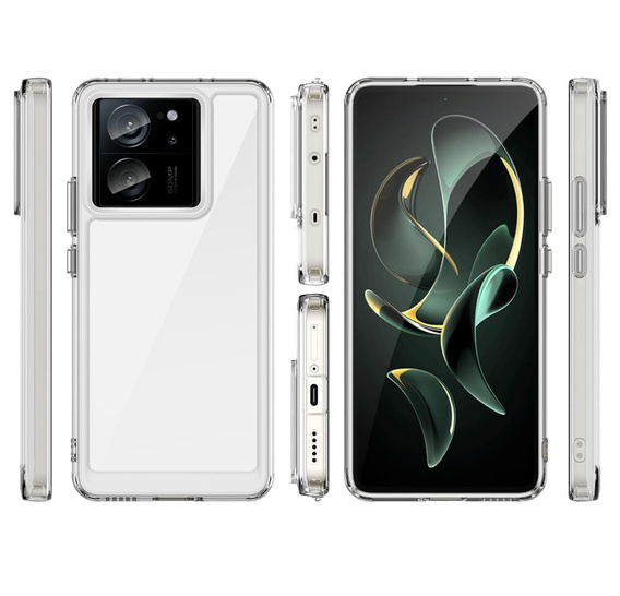Чехол до Xiaomi 13T / 13T Pro, Fusion Hybrid, прозрачный