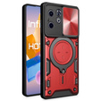 Броньований чохол для Infinix Hot 40i, CamShield Slide, червоний