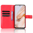 Футляр з клапаном для Xiaomi Redmi 13, Crazy Horse Wallet, червоний