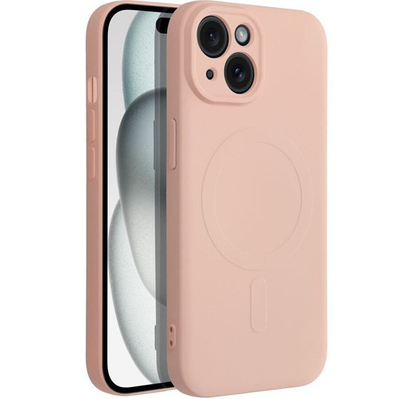 ERBORD Силіконовий чохол для iPhone 15, рожевий