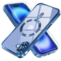 Чохол для iPhone 16, Electro MagSafe, м'яти + Скло на екран