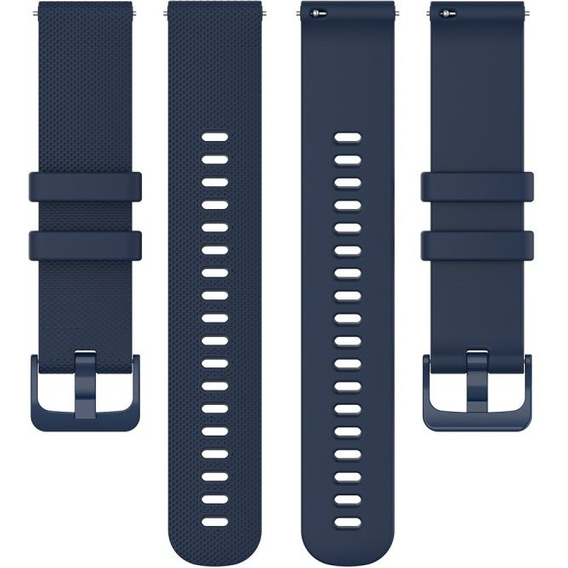 Силиконовый ремешок 18mm до Garmin Vivomove 3S / Vivoactive 4S, Dark Blue