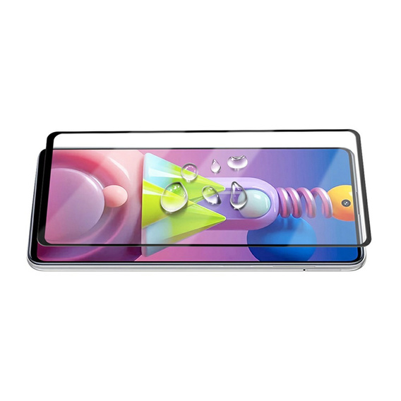 Mocolo Full Glue закаленное стекло для Samsung Galaxy M51, чёрная рама