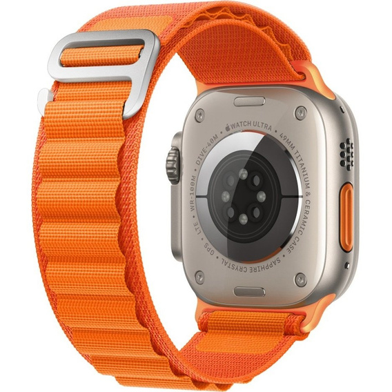 Нейлоновый ремешок до Apple Watch 1/2/3/4/5/6/7/8/SE/ULTRA 42/44/45/49mm, Orange