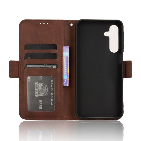 Откидной чехол для Samsung Galaxy A16, Card Slot, коричневый