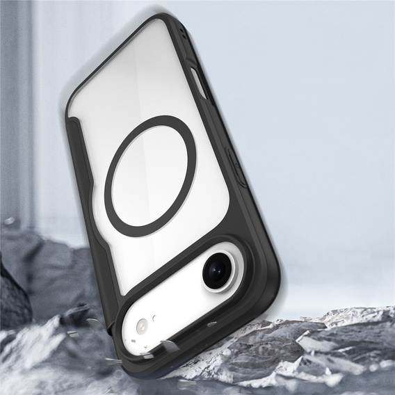 Чехол Dux Ducis для iPhone Air, Skin X Pro, с откидной крышкой, для MagSafe, черный