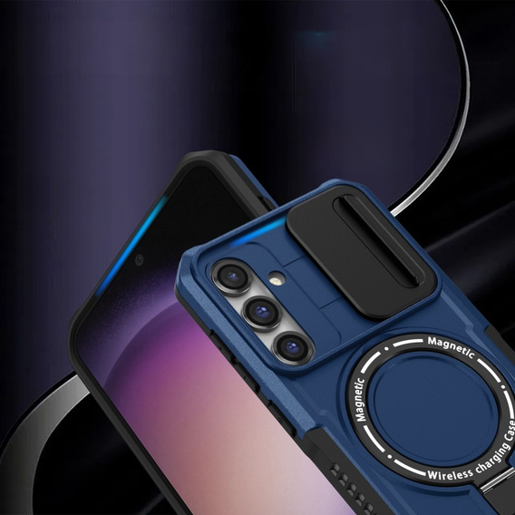 Бронированный чехол для Samsung Galaxy S23 FE, CamShield MagSafe, синий