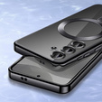 Чохол для Samsung Galaxy S24, Electro MagSafe, чорний + Скло на екран
