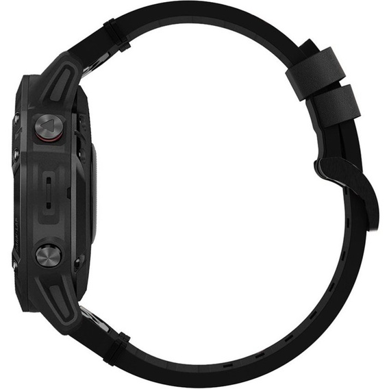Шкіряний ремінець для годинника Garmin Fenix 5/6/6 Pro / 7 / Forerunner 935/945 (22mm), Black