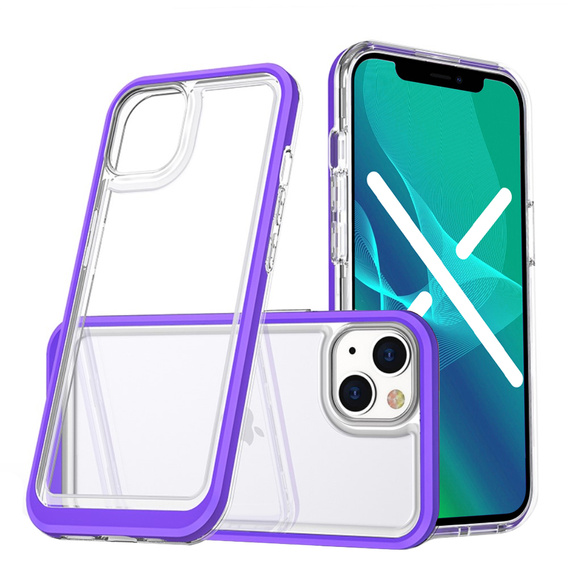 Чохол ERBORD Hybrid Frame для iPhone 13 mini, Фіолетовий 