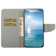 Откидной чехол для Xiaomi Redmi 13C / Poco C65, Wallet, Painted Flowers, фиолетовый