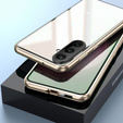 Чехол для Samsung Galaxy A56, Magnetic Dual Glass, золотой