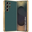 Чехол до Samsung Galaxy S25 Ultra, GKK Leather, зелёный