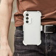 Бронечохол для Samsung Galaxy S24+, Belt Clip, з кліпсою, прозорий