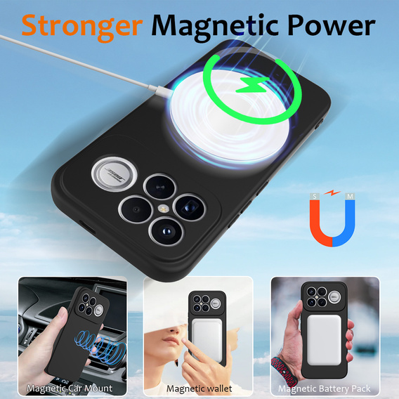 Силиконовый чехол Silicone Lite для MagSafe для Xiaomi Poco F8 Ultra